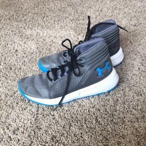 Boys under armor gray hightops